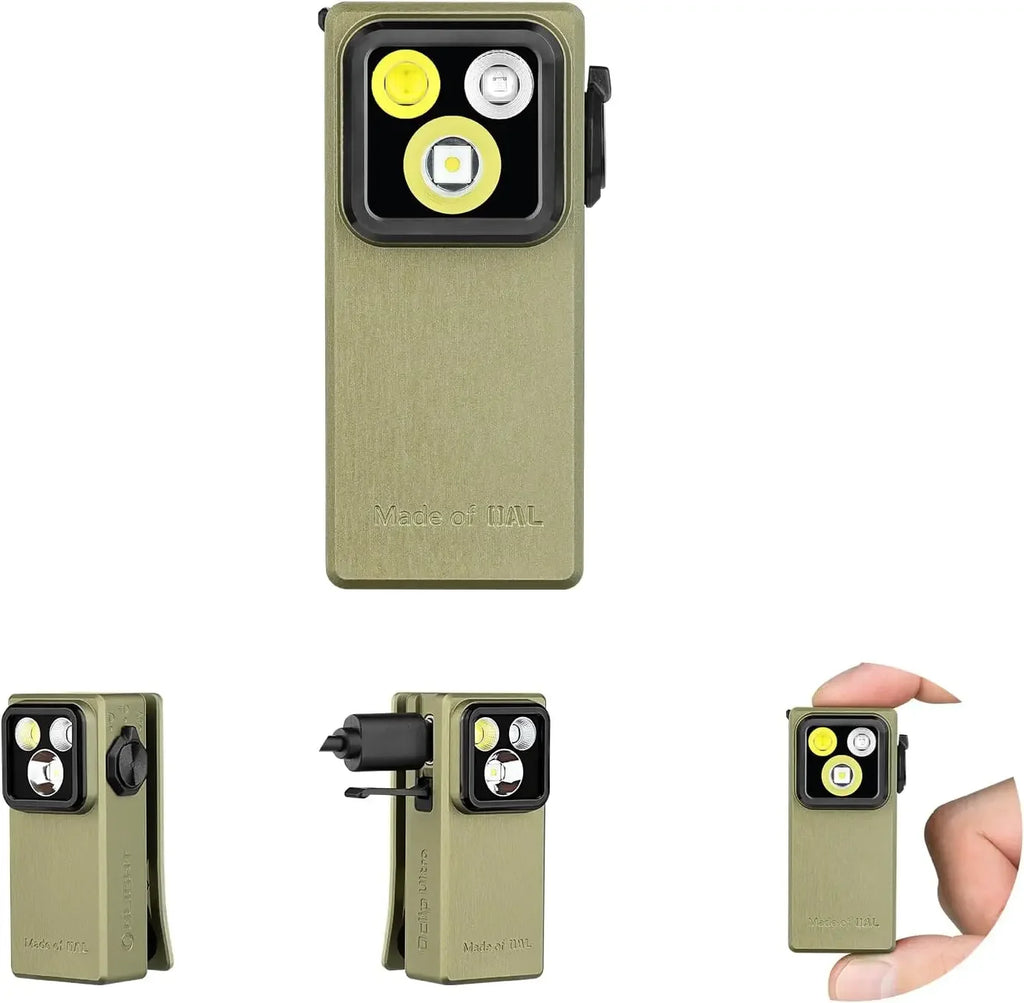 OLIGHT Oclip Ultra EDC Flashlight Clip-on Light, 530 Lumens Rechargeable with Type-C Charging