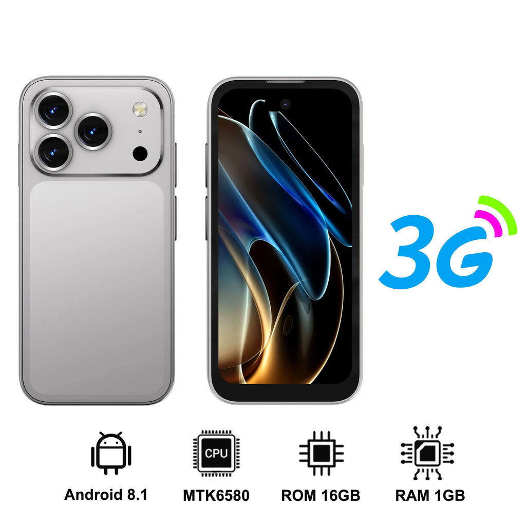 2026 NEW SERVO 17PRO MAX 3G Small Smartphone Android System Dual Camera Face Unlock APP Download Mini Smart Phones 3.75" Display