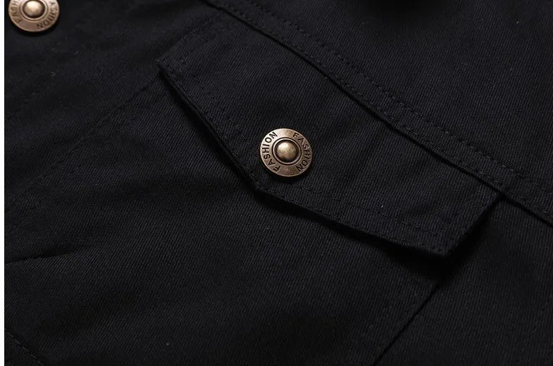New in autumn and winter, men's jacket, velvet cotton tooling casual coat