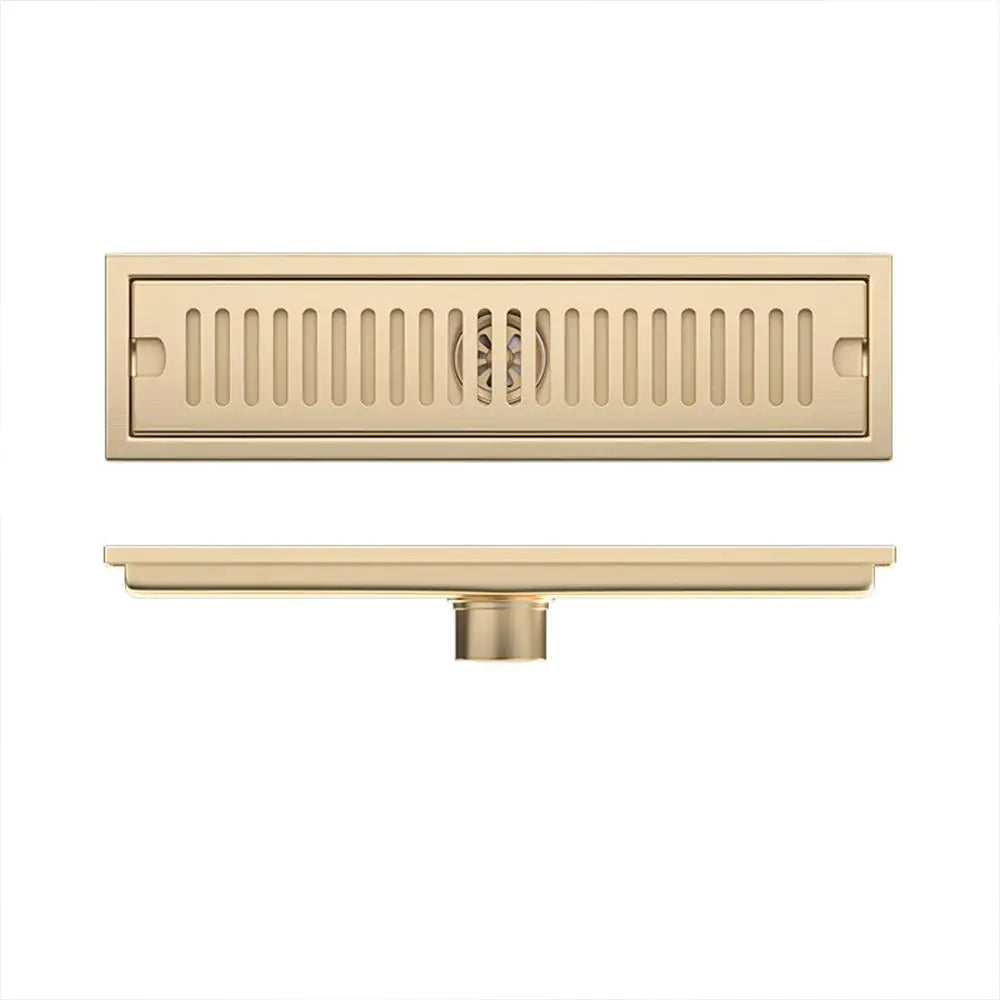 20/30/40/50/60cm Stainless Steel Shower Floor Drain Bathroom Rectangle Linear Floor Drainage Floor Drain with Strainer Covern