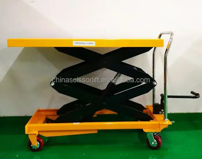 Vehicle Short Tractor Portable Manual Lifter Hydraulic Scaffolding Scissor Lift Table