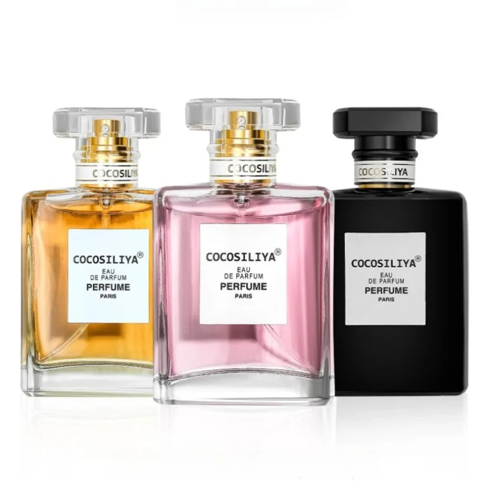 50ML COCOSILIYA EDP Perfume Golden Square Glass Bottle Long Lasting Woody Floral Scent Luxury Dating Gift For Woman