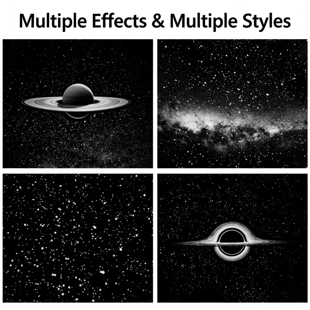 USB Car Atmosphere Projector Light Car Interior Ambient Light LED Starry Star Light Party Decor Romantic Saturn Galaxy Light