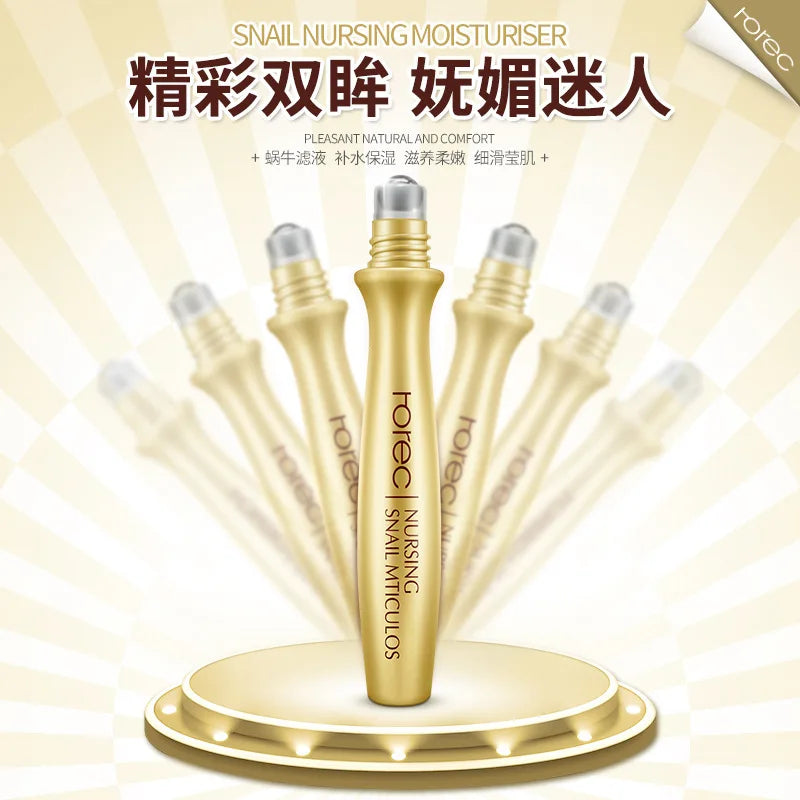 ROREC Hyaluronic Acid Snail  Eye Serum Essence Dark Circle Firming  Eyes Cream  Anti Wrinkle Korean Cosmetics Skin Care