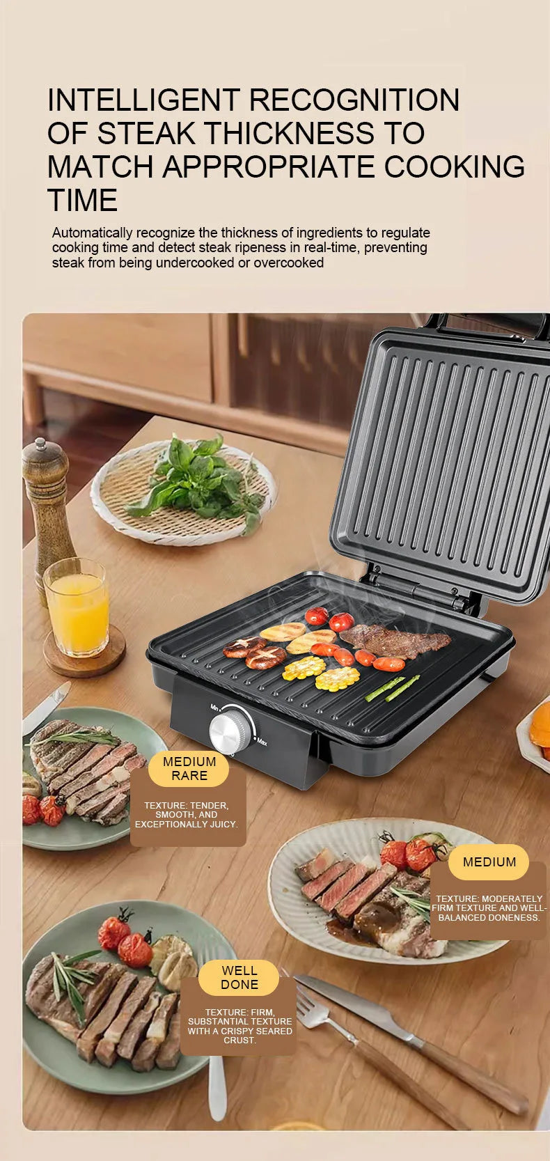 Household Four Pieces Waffle Iron Multifunctional Sandwich Maker Electric Crepe Grill Breakfast Kitchen Equipment