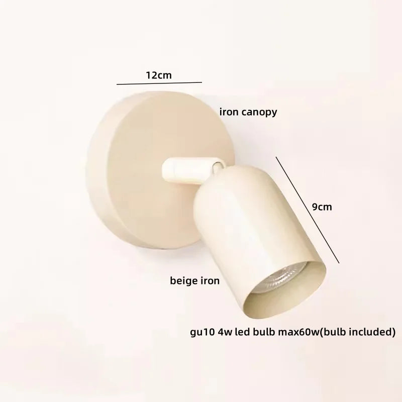 IWHD Nordic Modern LED Wall Lamp Sconce Pull Chain Switch Bedroom Living Room Corridor Cream Style Stair Light Fixture Luminaria