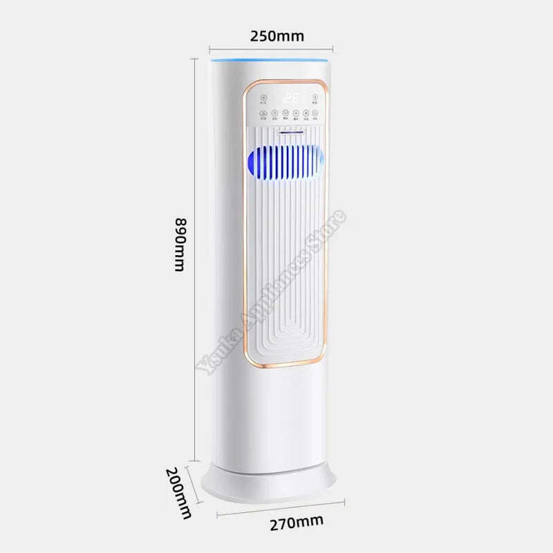 Air Conditioner Fan Humidifying Portable Warm Heating Water Ice Addition Rapid Dual Function Heating Cooling Air Conditioner