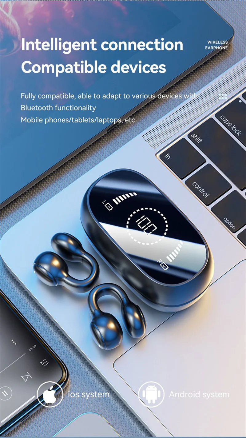 M47 Wireless Bluetooth Earbuds Headset Charging Noise Reduction Earphones for Smartphone Android Headphones Sport With Mic Free