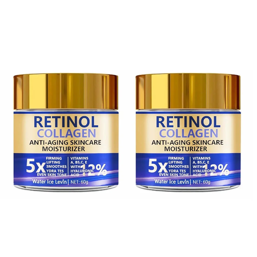 60G Retinol Collagen Face Cream Moisturizing and Anti-Wrinkle Firming Cream Firming Lifting Smoothing Face Cream Even Skin Tone