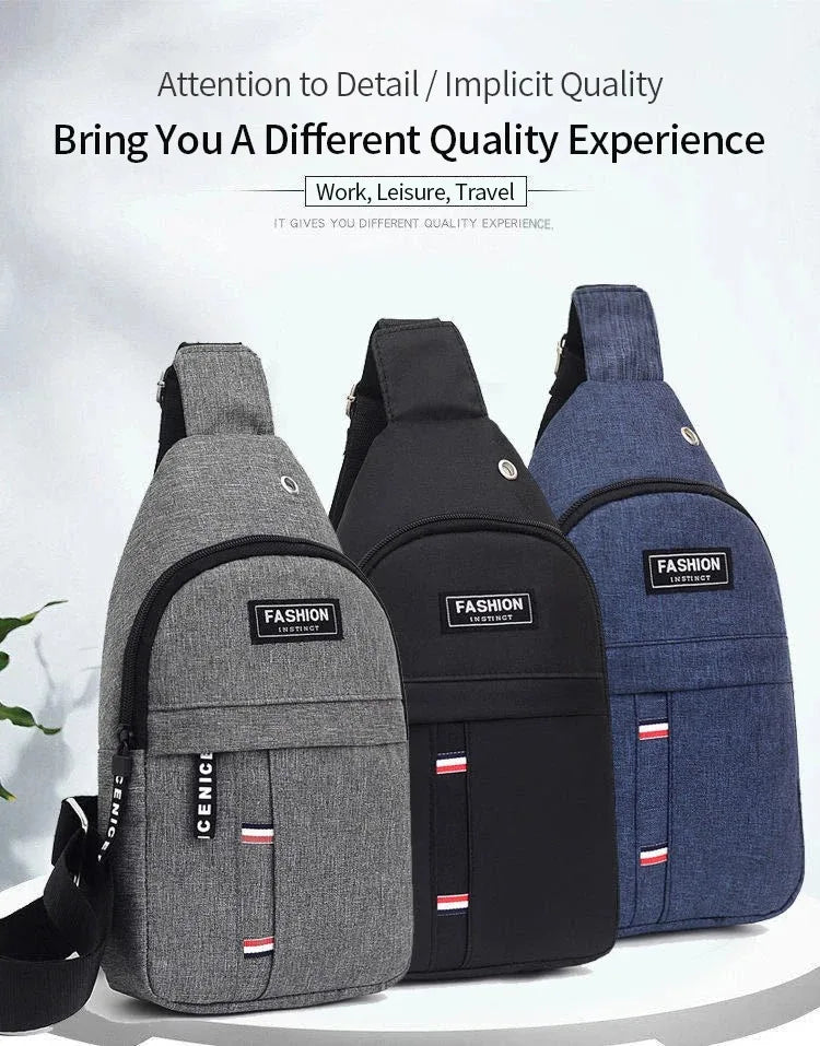 Men Waterproof Large Capacity Fanny Pack, Adjustable Strap Crossbody Bag for Outdoor Travel Hiking Cycling Casual Daily Supplies