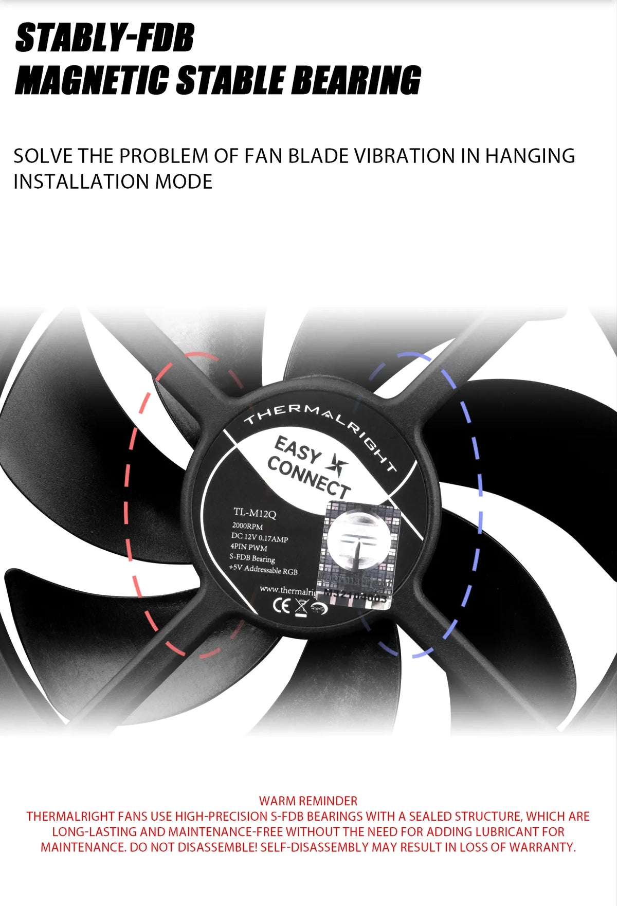 Thermalright TL-M12Q X2 120mm PC Case Cooling Fans, Daisy-Chain | 2000RPM | High Airflow | ARGB | Dual Infinity Mirrors Lighting