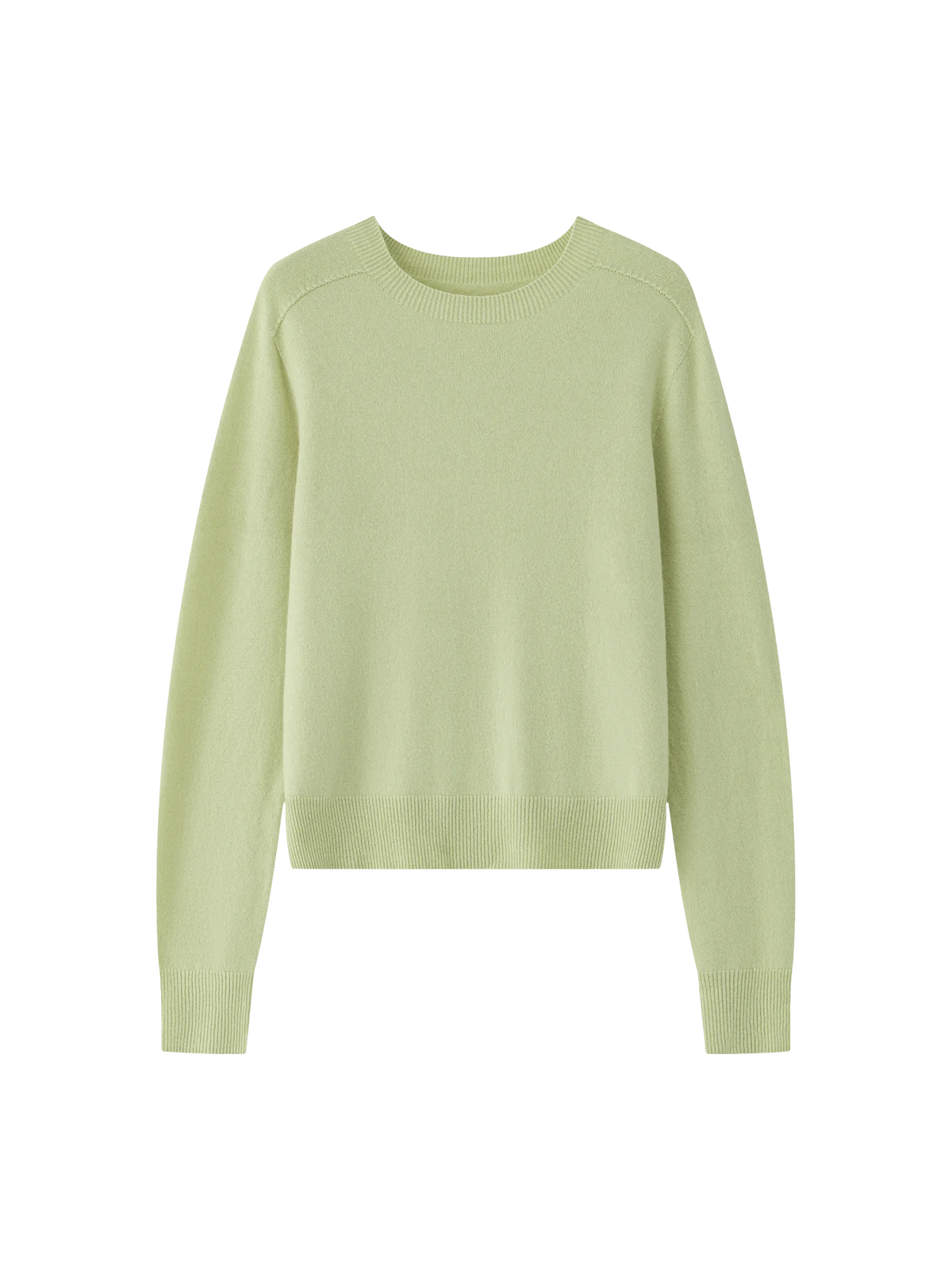 FSLE 100% Wool Seamless One-piece Knit Shirt Sweater For Women Autumn Winter New Design Wool Crew Neck Versatile Casual Sweater