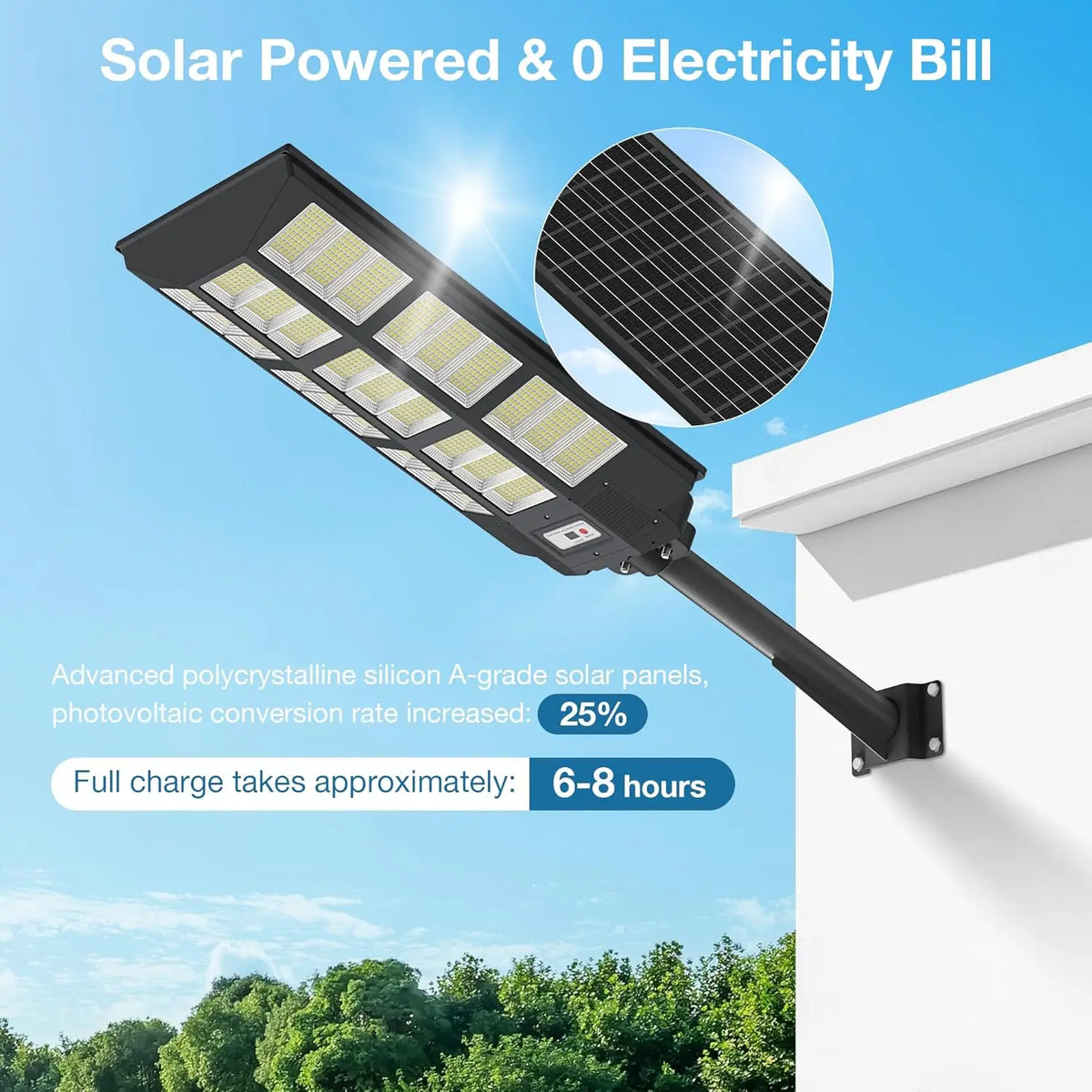 400W Solar Street Lights Outdoor-Solar Lights Outdoor Waterproof Motion Sensor,Solar Parking Lot Lights Commercial Dusk to Dawn