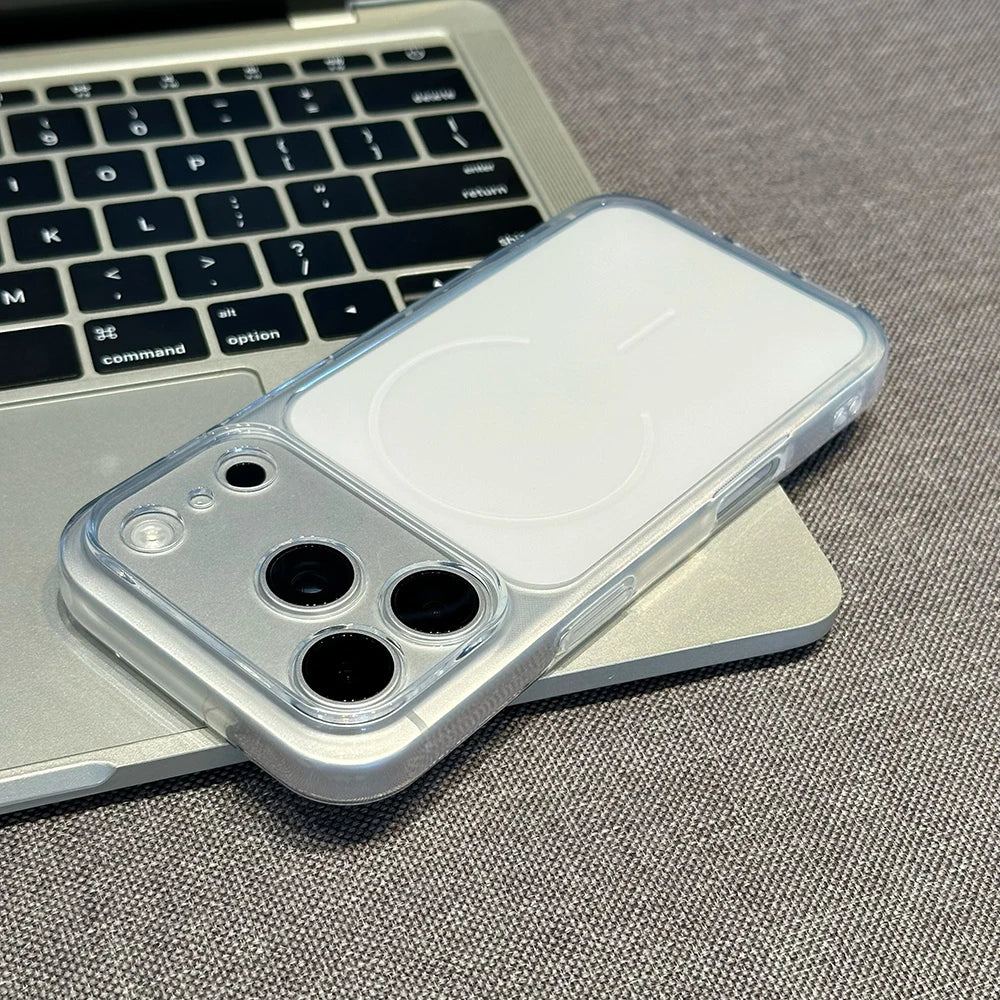 Ultra Thin Matte Clear For Magsafe Wireless Charging Soft TPU Case for iPhone 17 16 15 14 Plus 13 12 11 Pro Max Shockproof Cover