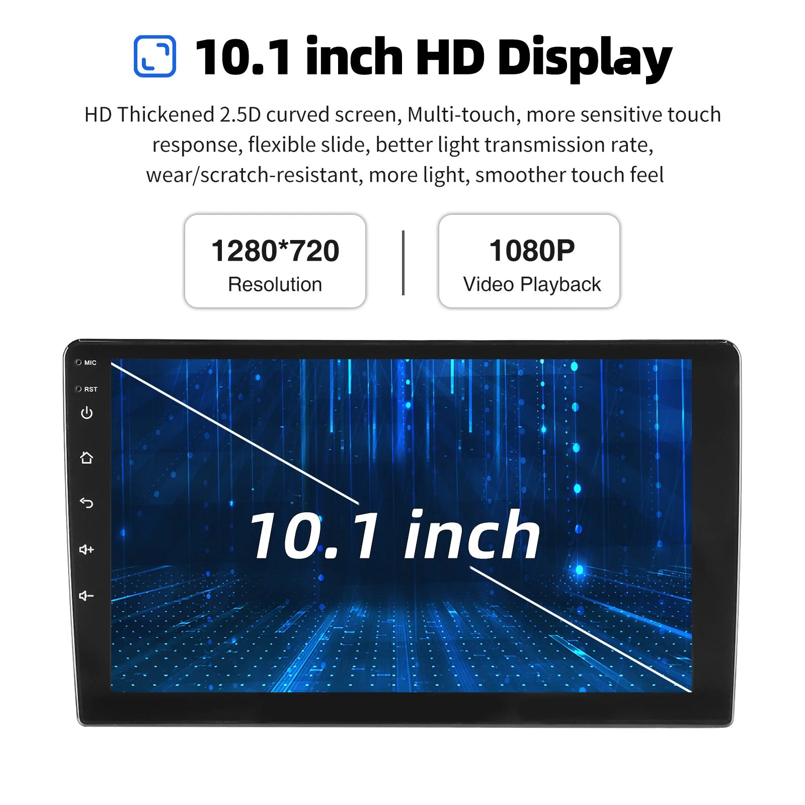 ESSGOO 7"/9"/10“ 2 DIN Android 14 4+64G Car Stereo Carplay Android Auto GPS SAT Navi Bluetooth FM RDS Radio WIFI Touchscreen