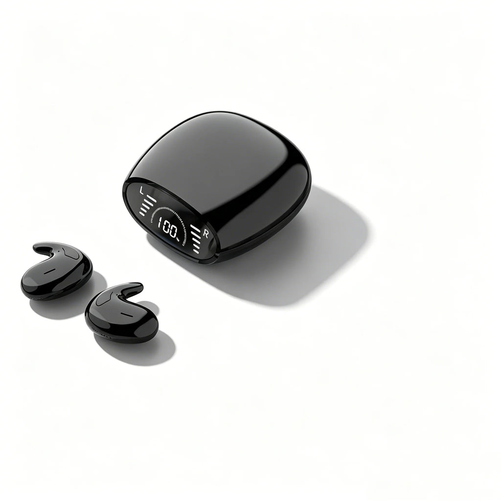 Lightweight Invisible Sleep Earphones Ultra-Thin Ergonomic Fit Side-Sleep Friendly Cloud-Like Comfort Clear Mic With Mic