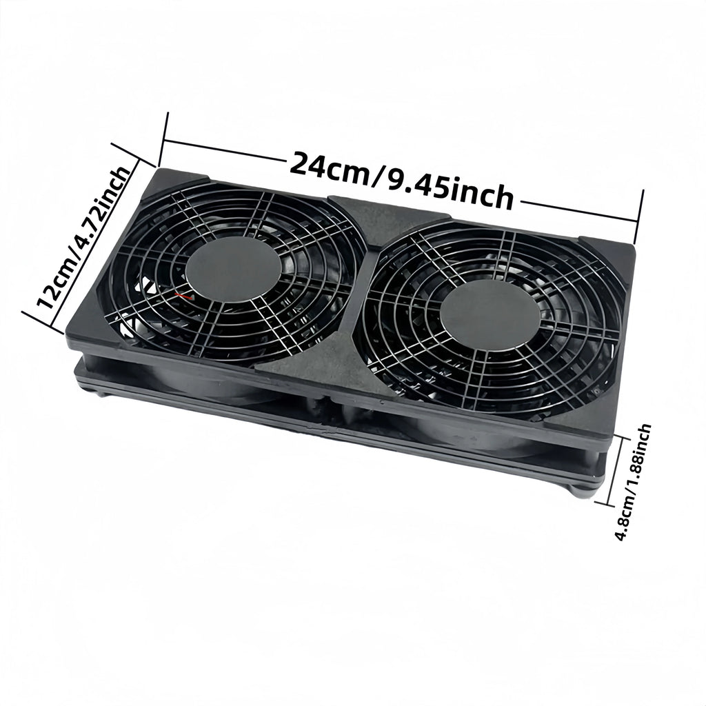 Router Cooling Fan DIY PC Cooler TV Box Wireless Silent Quiet DC 5V USB Power 120mm 240mm Fan 12CM W/Screws Protective Net.