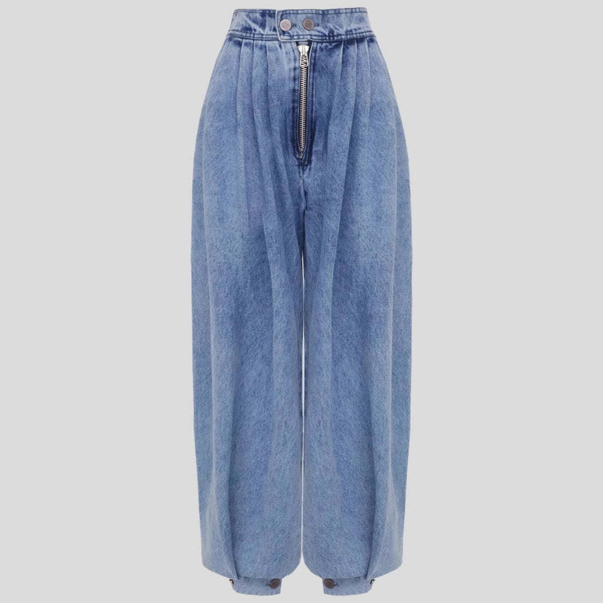 Lantern Pants Denim for Women 2025 Summer Autumn Retro Casual Baggy Harem Pants Soft High Waist Denim Bloomers