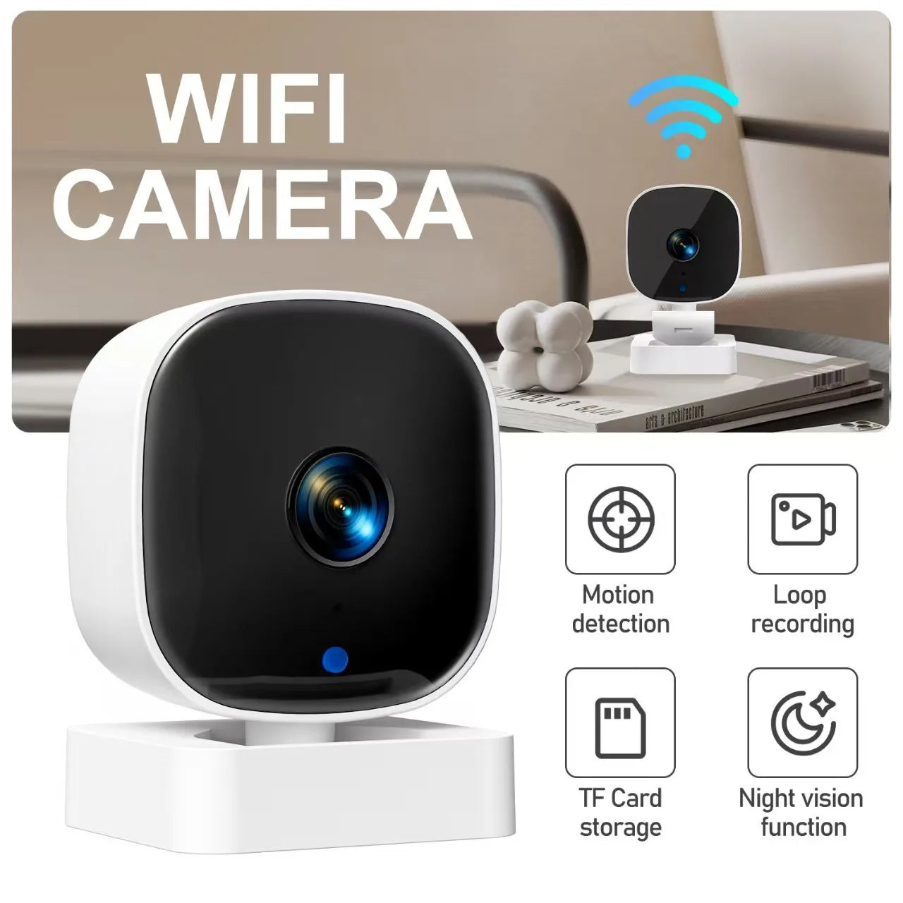 Wireless WiFi Remote Multi-functional Night Vision Smart Home Security Surveillance Card Camera
