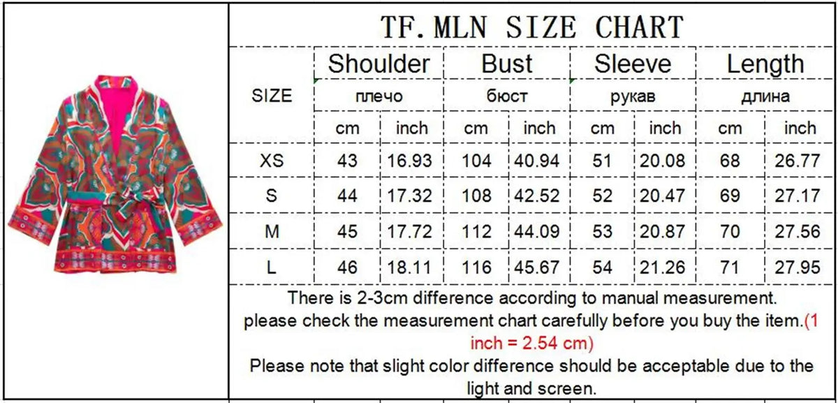 Women Fashion Print Pajamas Suit Autumn Shirts+Long Pants Set 2024 Female 2PCS Sets Casual Top With Belt Street Outwear Mujer