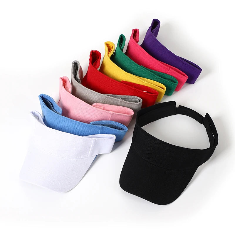 Sun Hat Women Baseball Cap Summer White Sun-Proof Caps Empty Top Visors Seaside Outdoor Sport Tennis Golf Hat