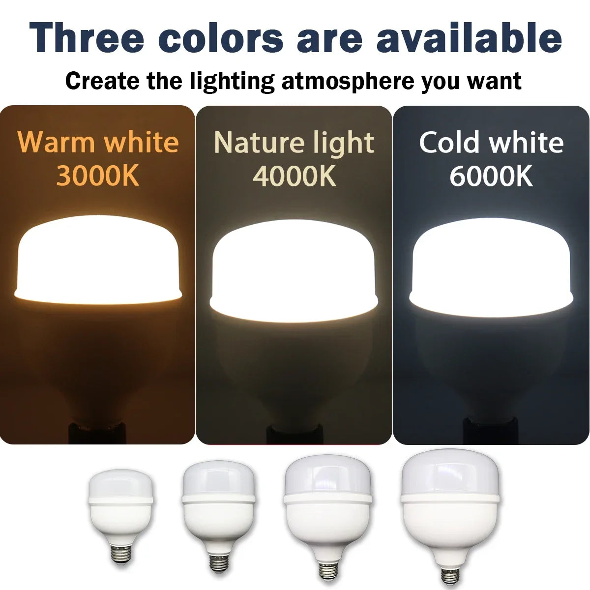 1-5pcs 50W 10W 5000lm Super Bright LED Bulb AC 110V 220V E27 LED Lamp Lampada LED Light Illa Lighting Lamp for Home Livingroom