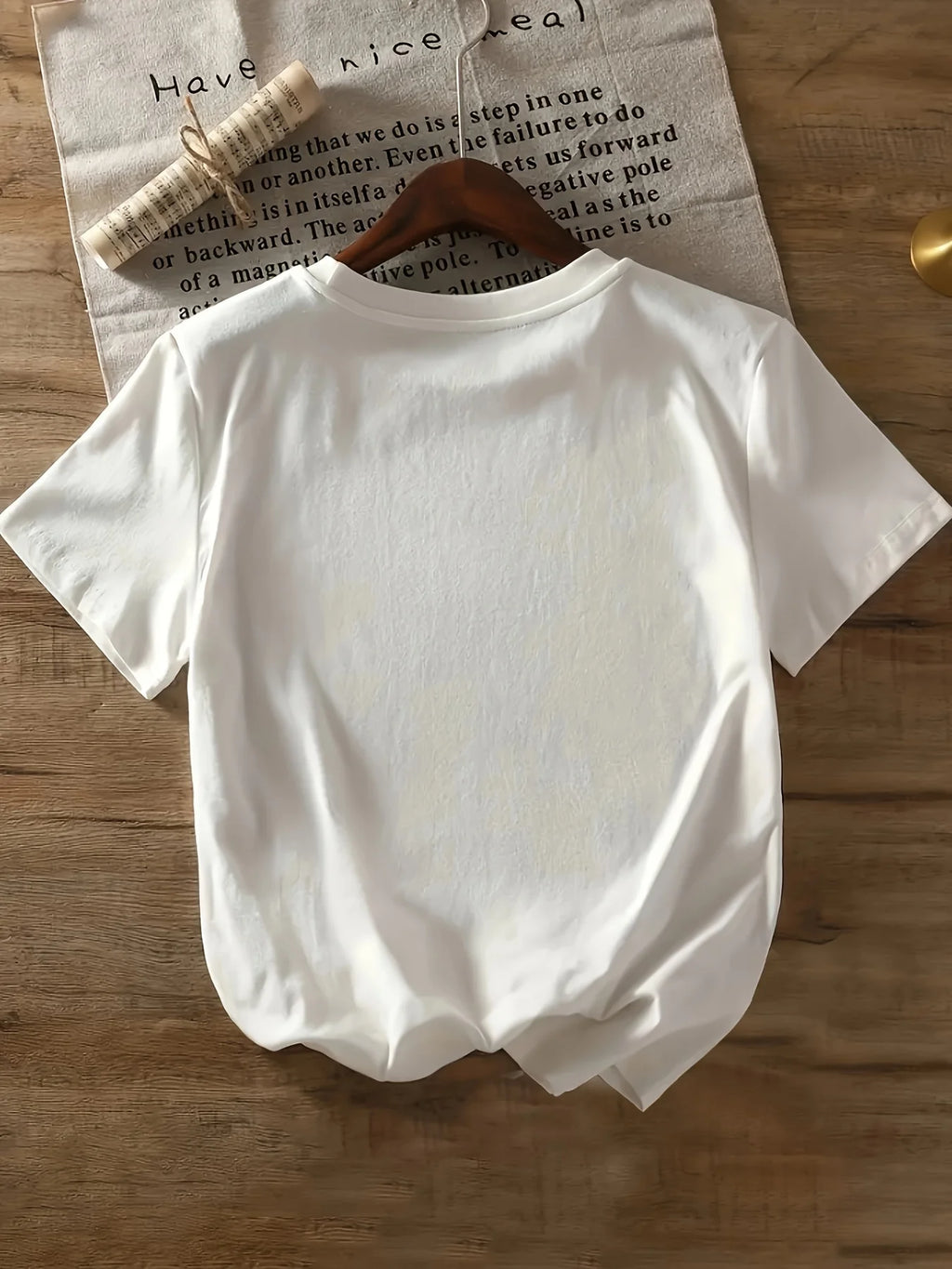Cat Print Crew Neck T-Shirt Casual Short Sleeve T-Shirt For Spring & Summer Women's Clothing