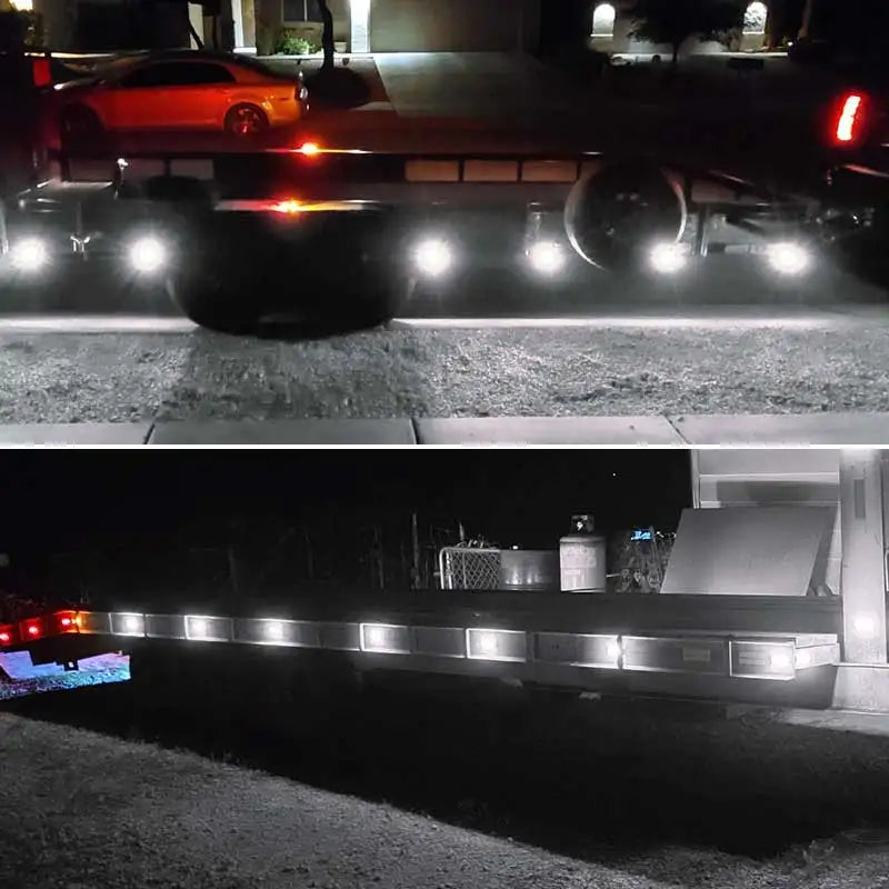 3led Truck Side Marker Light Adhesive Tape Turn Signal Lamp Rear Light Warning Stop Lamp Car Truck Trailer Tractor Lorry 12V 24V