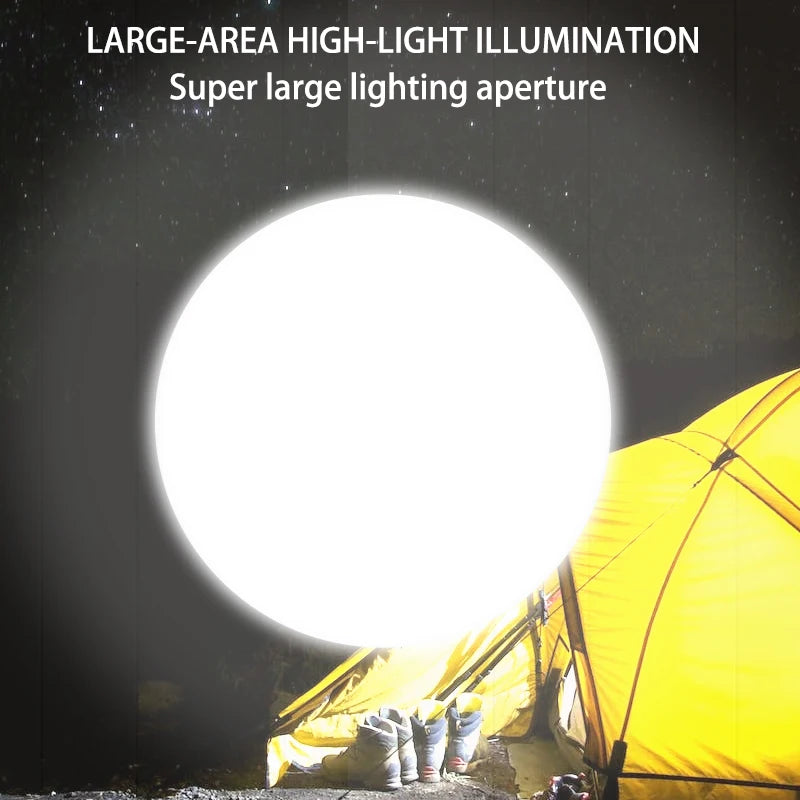 Rechargeable Camping Lights Outdoor Magnetic Suction Tent Lanterns Maintenance Emergency Lights High Light Flashlights 13500mah
