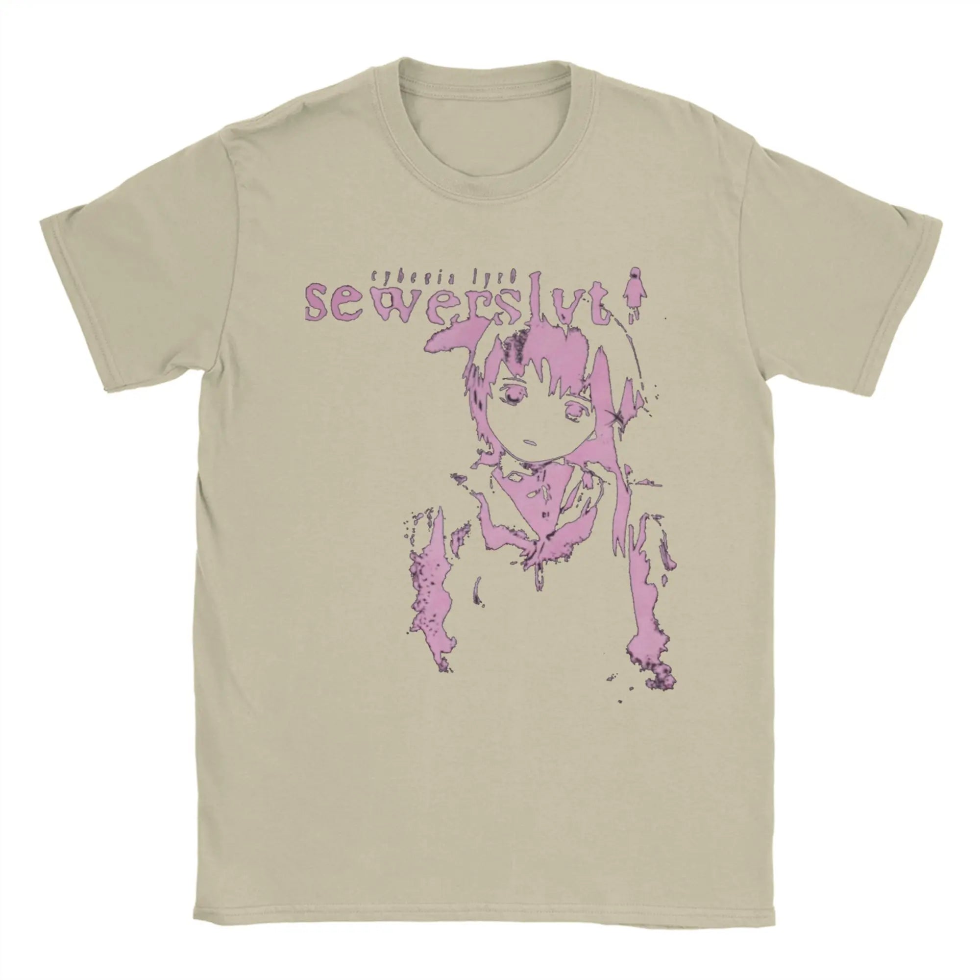 Vintage Sewerslvt Schizofrenia SPECIAL  FOR SEWERSLVT LOVERS T-Shirt for Men Crew Neck Pure Cotton T Shirt Tee Shirt Clothing