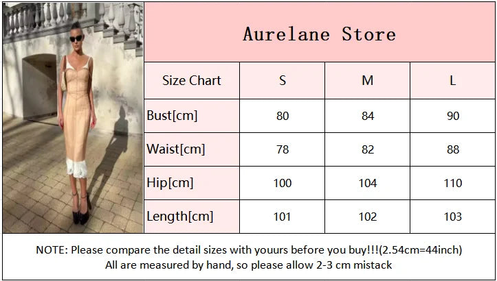 Sexy Sheer Mesh Overlay Midi Dress Women Sleeveless Waist Cinched Lace-trim Bodycon Sling Dress 2026 Lady Trendy Party Robe