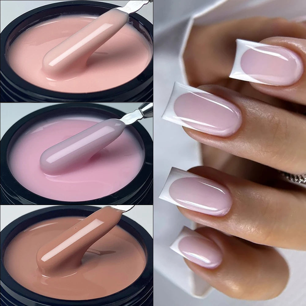 Jillnails Liquid Builder Nail Gel TPO Hema Free for Nail Extension Pink Brown Nude Milky White 50g/100g Nails UV Gel
