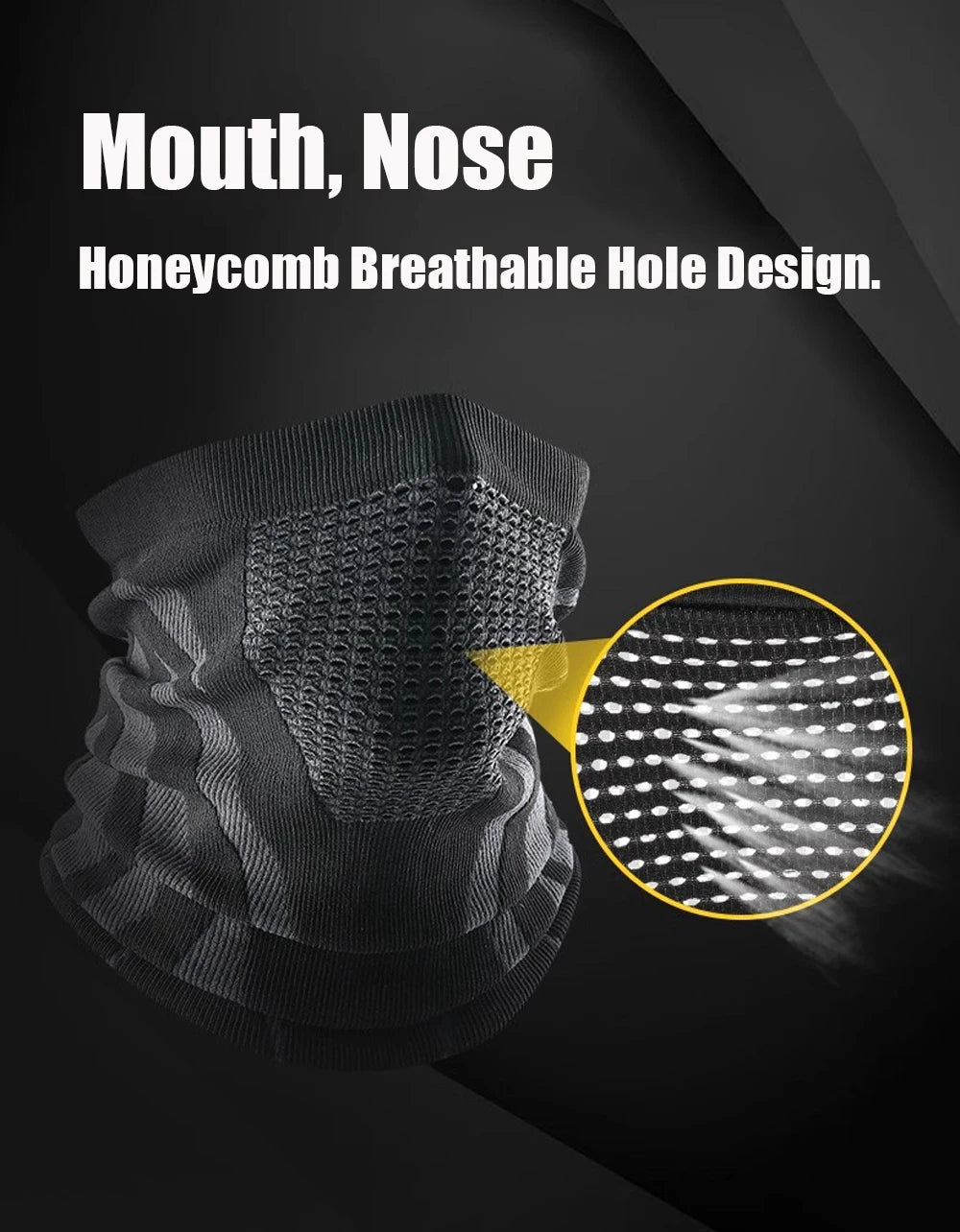 1pc/2pcs/3pcs Unisex Winter Breathable Warm Ski Mask Bike Motorcycle Half Face Mask Scarf Outdoor Hiking Fishing Cycling Mask