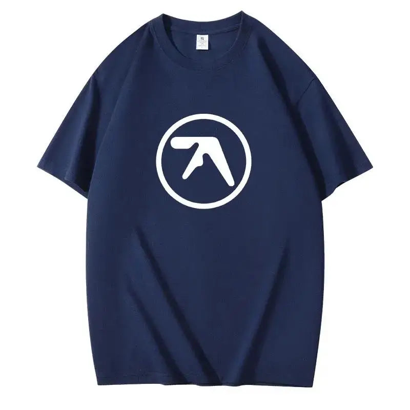 2025 Men's Black T-Shirt Men T Shirt Print Cotton Short Sleeve T-shirt Male Funny Present Fashion Aphex Twin Short Sleeves