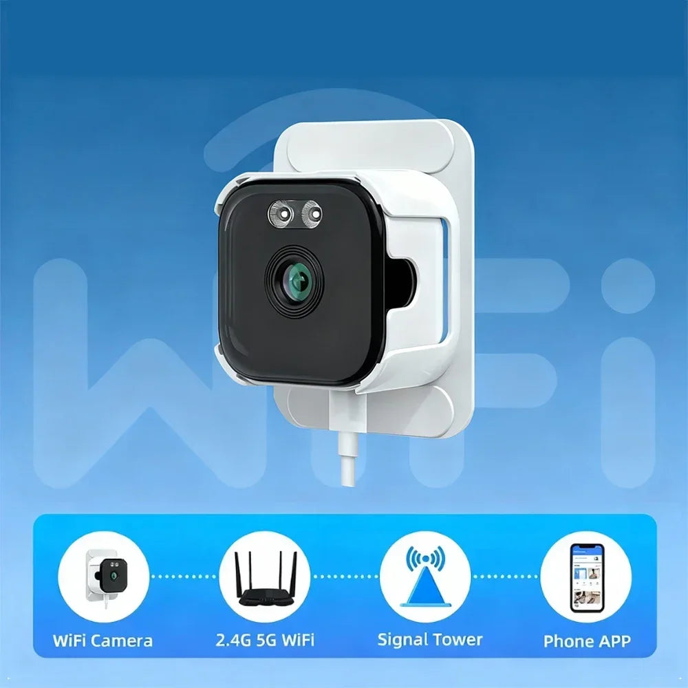 5MP Window Indoor WiFi Camera 5GHz Wireless Baby Pet Monitor Camera HD Night Vision Motion Detection Quick Install Home Security
