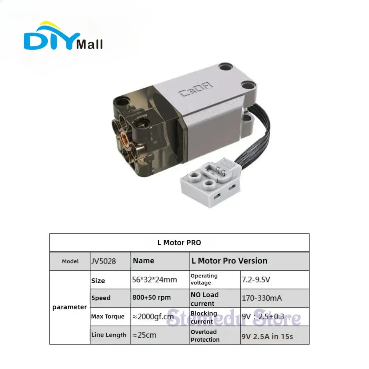 CaDA MOC Power Servo Motors Pro Compatible with  Building Blocks Power Functions Car Truck Model Upgrate Technical Parts