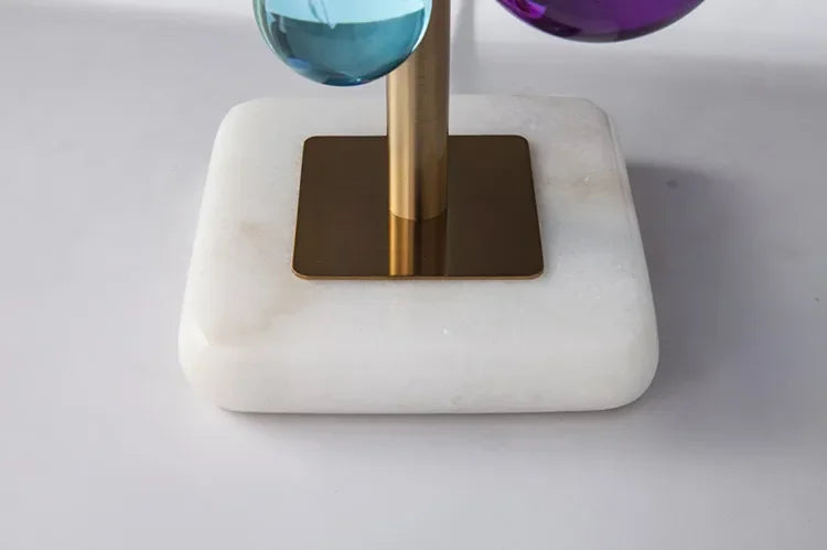 Morden italian designer Table Lamp Creative mushroom lamp Colorful Glass Ball Lamp for Living Room Bedroom Reading Lamp