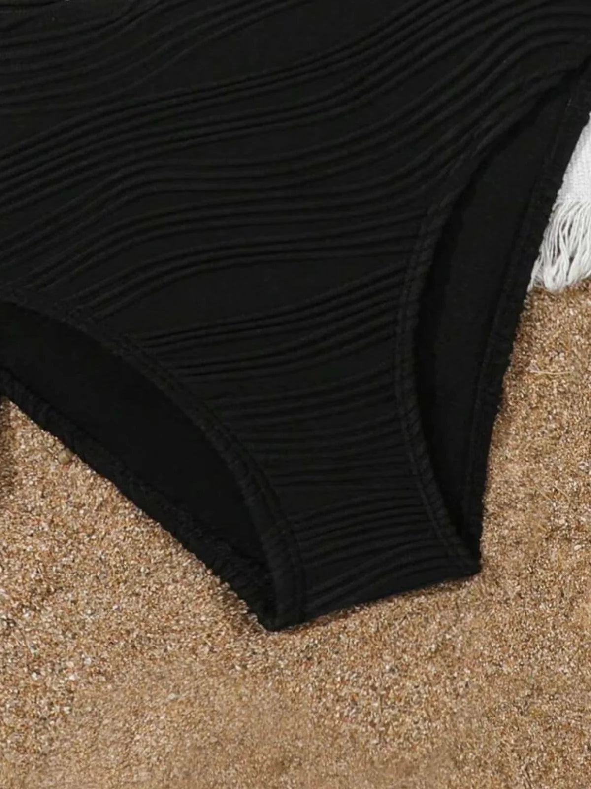 Sexy Black Beige Mesh Skirt 3 Piece Bikini Set 2027 Women Summer Metal U Wire Push Up Swimwear Bathing Suit Holiday Swimsuit
