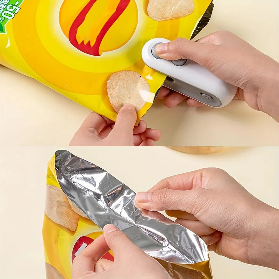 1pc Rechargeable Snack Bag Sealer: USB Magnetic Mini Sealer for Food Storage & Travel