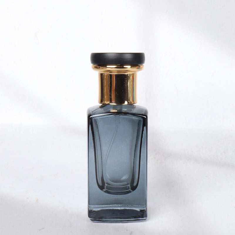 Men Women Perfume Refillable Bottle Fragrance Cosmetic Packaging Square Glass Spray Bottle For Travel Accessories