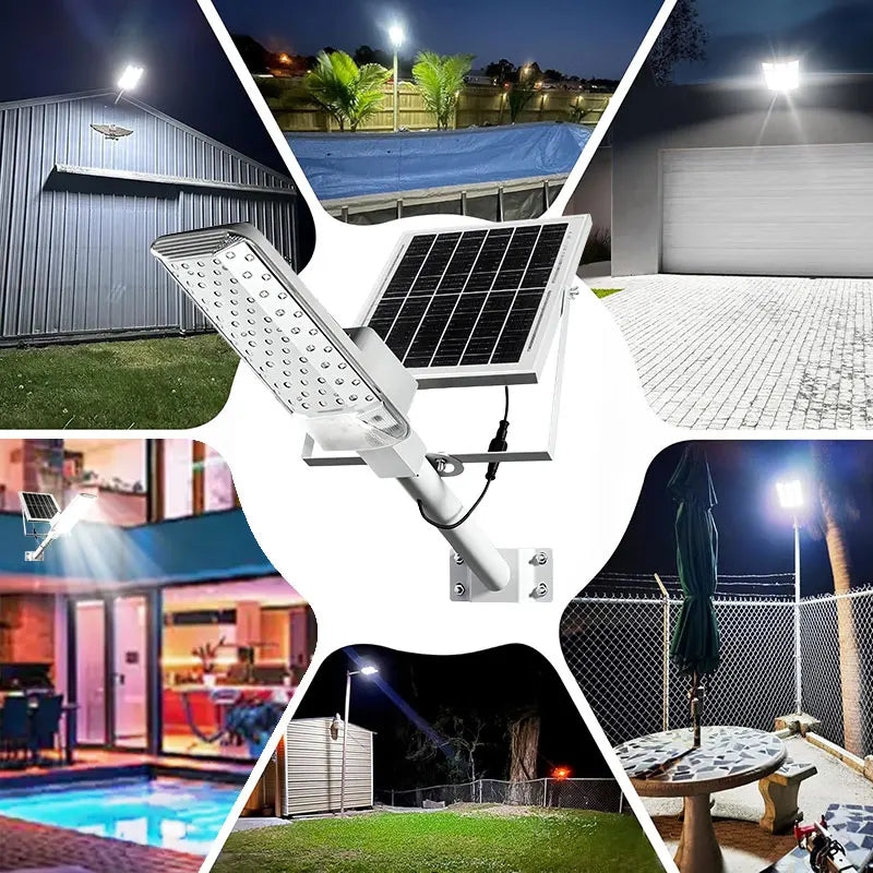 IP68 Waterproof Outdoor Solar Street Lamp, with a Brightness of 8000LM and a 320° Wide-Angle Illumination Range