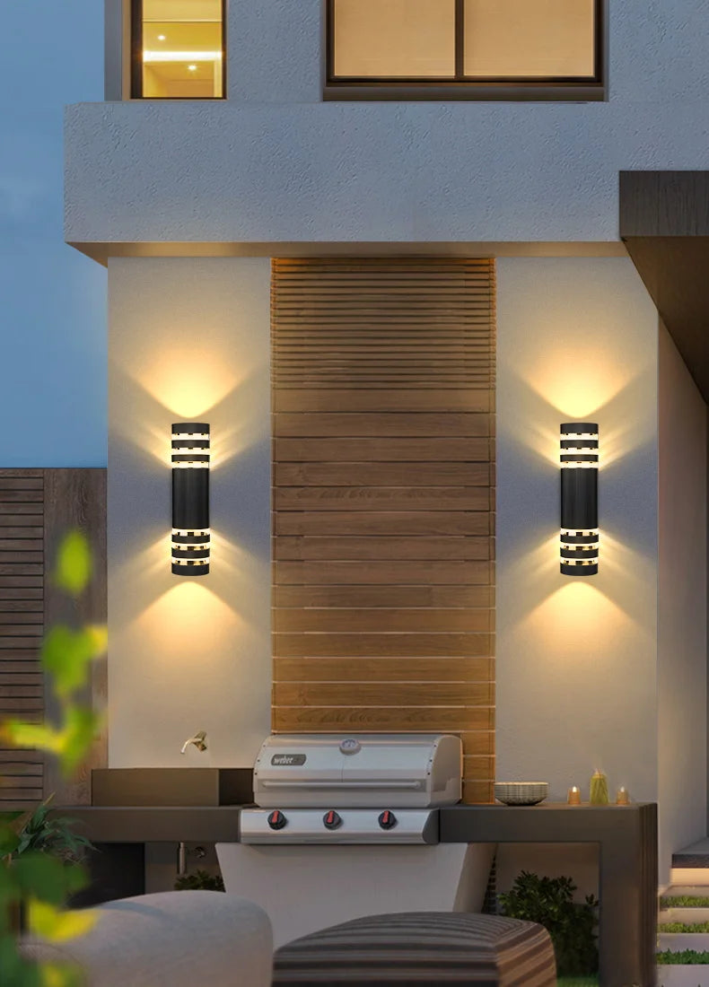 Street Wall Light Outdoor Waterproof LED E27 Bulb External Facade Decor Stairs Lights Entrance Fixture Home Decorative Lamp Wall