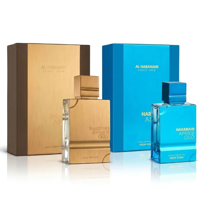 Premium Amber Oud Gold Edition & Dubai Night Perfume, Luxurious Long Lasting Arabian Fragrance Spray for Men Women