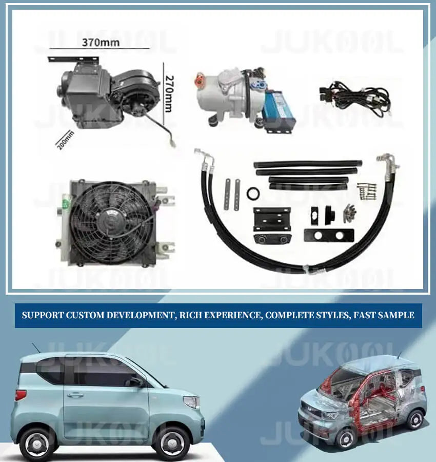 12/24/60/72 Volt Heater and air Conditioner 12v/24v Hvac Kit Dc air Conditioning Systems Parking air Condition for Electric Car