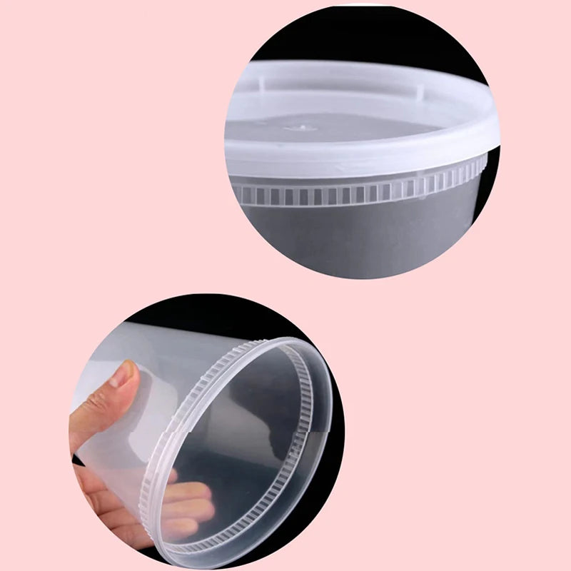 10Pcs Food Storage Box With Lid Clear Food Grade BPA-Free Freezer Microwave Safe Meal Prep Deli Takeaway Food Packing Container
