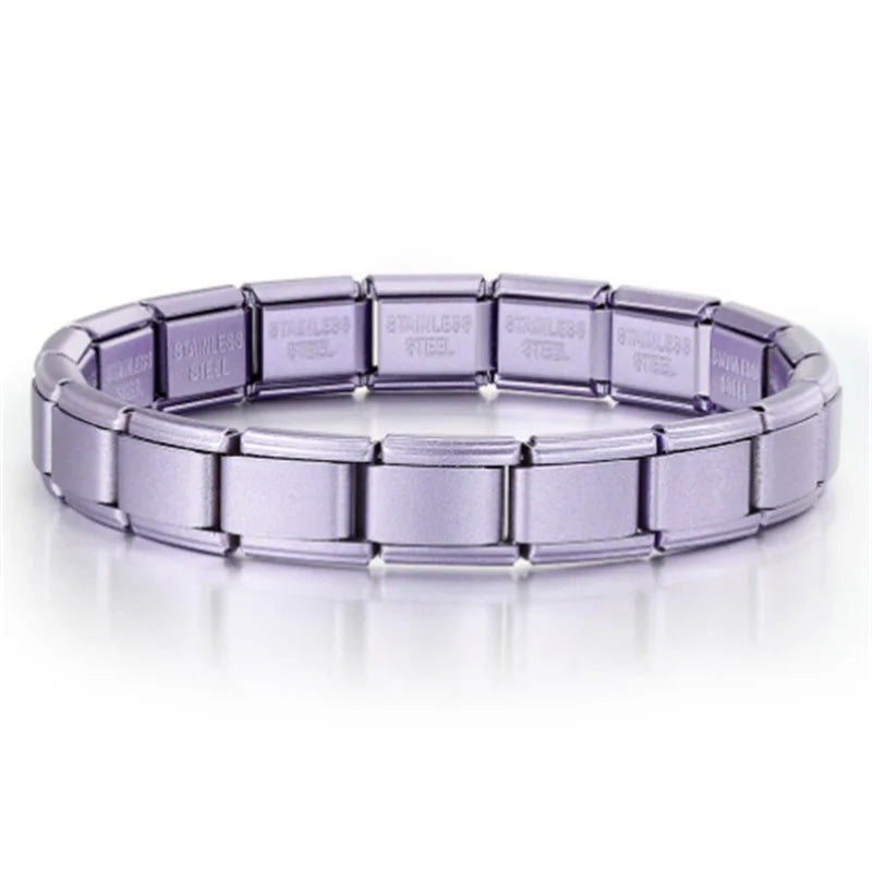 Italian Charm Bracelets DIY Basic Chain Stainless Steel Bangle Versatile Assembled Modules Ideal Gift 9mm Universal Dropshipping
