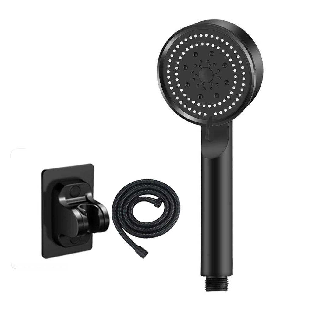Hydro Boost High Pressure Shower Head 5 Spray Modes Stainless Steel Water Saving Filter Showerhead With Strong Flow For Bathroom