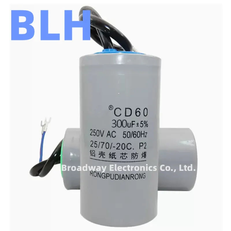 3KW high-power motor starting capacitor CD60 250V 250VAC 300UF 450V 450VAC car wash machine