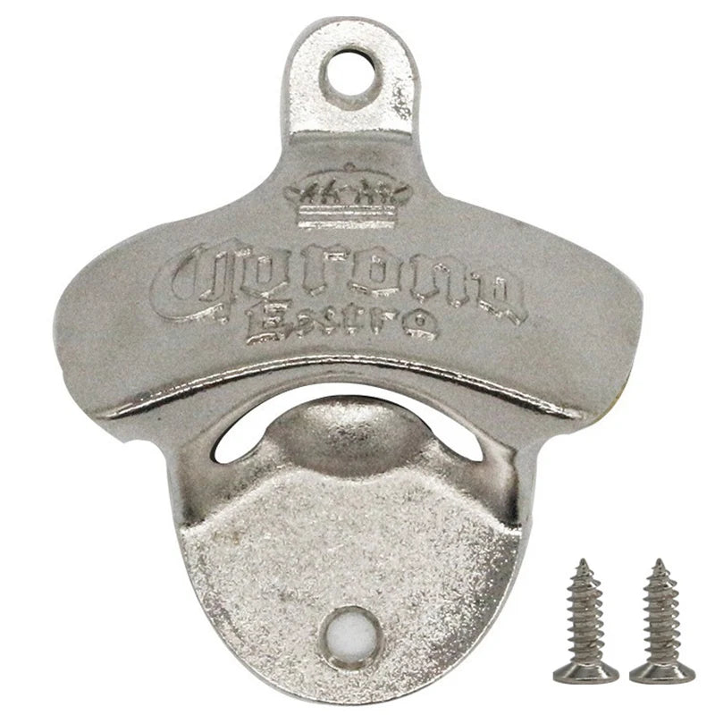 1pc Retro Decorative Bottle Opener Wall Mounted Hanging Beer Openers Bar Tools Alloy Electroplating Process Bar Cafe Wall Decor