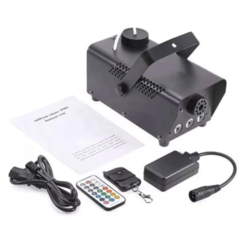 500W Fog Machine Portable Wireless Remote Smoke Fogger 5m Spray Range 0.25L Tank Halloween Christmas Wedding DJ Party Stage Show